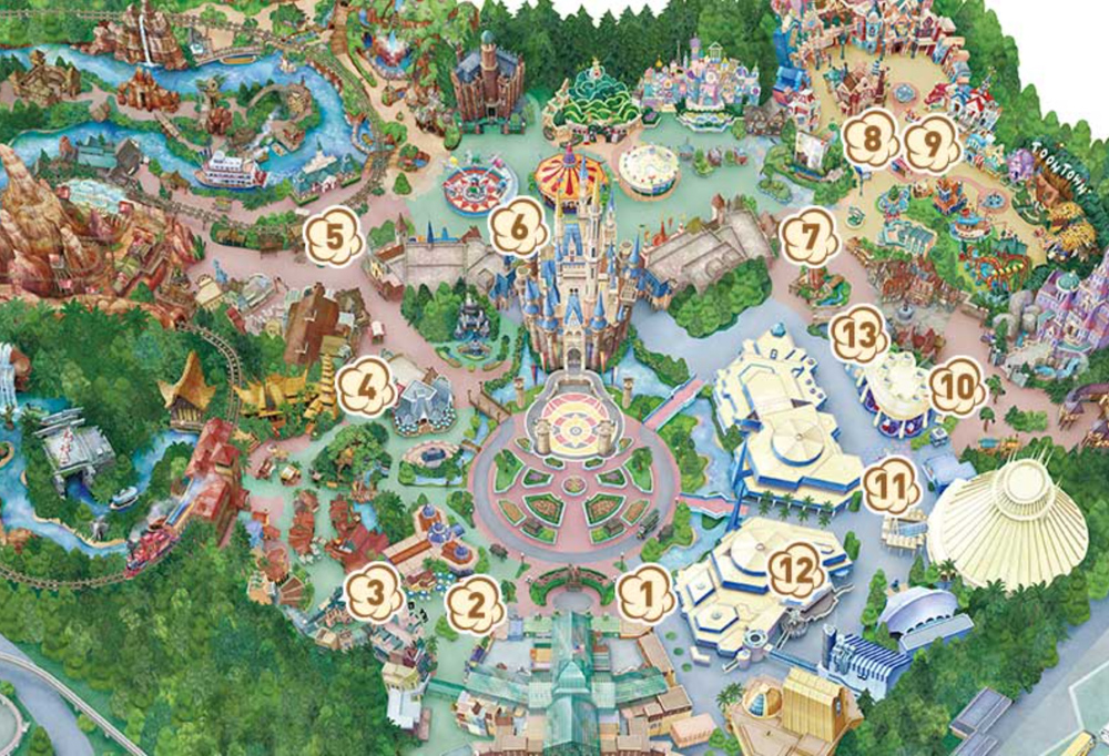 2026最新東京迪士尼爆米花桶地圖(陸地+海洋)爆米花桶位置/價錢/口味/詳細攻略