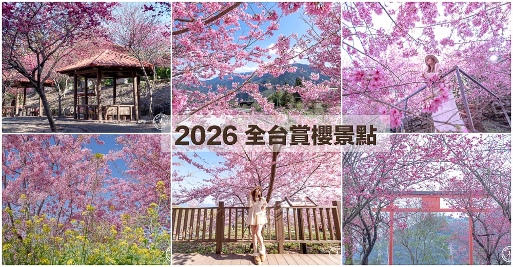 2026台灣櫻花季懶人包|全台櫻花季40個賞櫻景點行程推薦! - 第1張圖 2026台灣櫻花季懶人包|全台櫻花季40個賞櫻景點行程推薦!