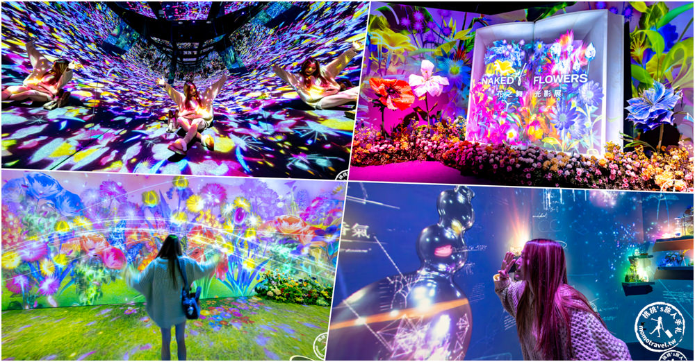 台北展覽|𝐍𝐀𝐊𝐄𝐃 𝐅𝐋𝐎𝐖𝐄𝐑𝐒 花之舞光影展|沉浸式花園探險 一窺神秘花朵微觀世界(展期.門票.周邊商品)