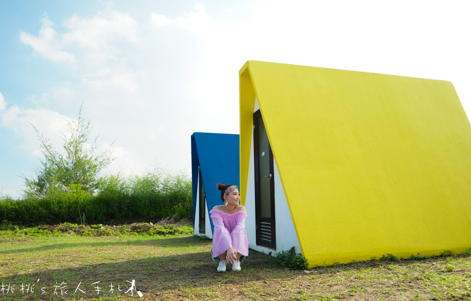 IG打卡景點》彰化線西可築夢合掌屋(彩色合掌村詳細地址)