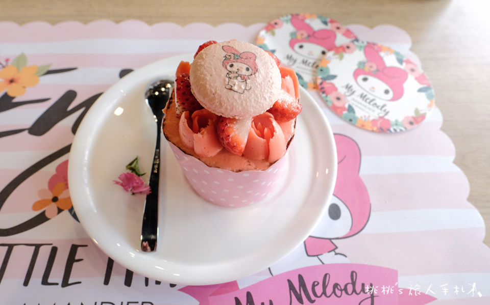台北主題餐廳》美樂蒂花草風期間限定咖啡廳 My Melody X Amandier│首度登台