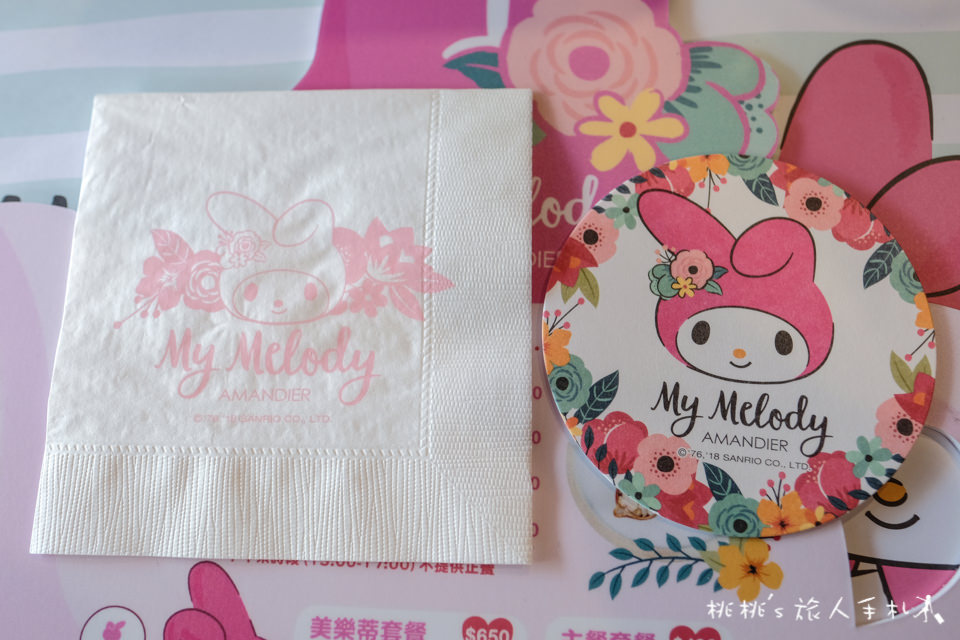 台北主題餐廳》美樂蒂花草風期間限定咖啡廳 My Melody X Amandier│首度登台