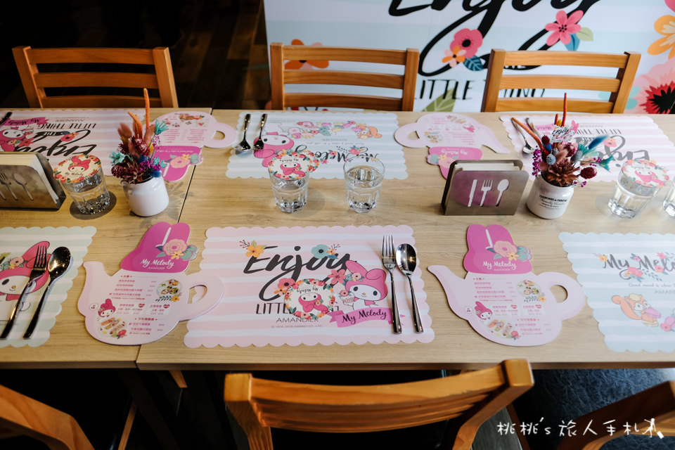 台北主題餐廳》美樂蒂花草風期間限定咖啡廳 My Melody X Amandier│首度登台