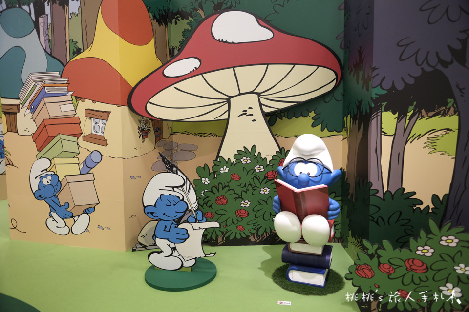 展覽》藍色小精靈愛在17特展│小精靈的巨大蘑菇屋在這啦！