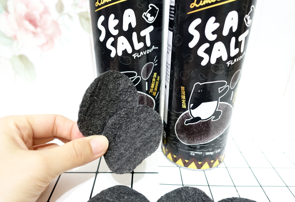 7-11》薯片先生×馬來貘海鹽風味洋芋片│台灣限定 黑色洋芋片 開箱！