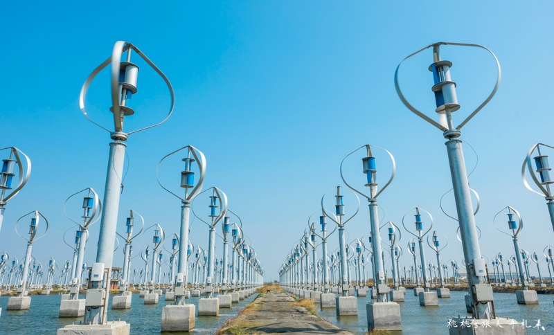 彰化打卡景點》王功風力發電站│科幻未來感 拍照秘境