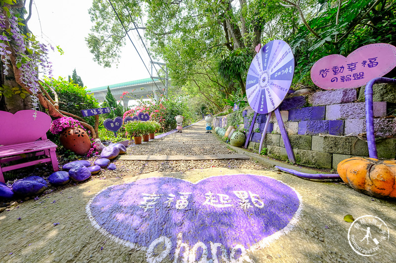 苗栗景點》噢哈娜咖啡屋│紫藤花海、園區拍照點推薦