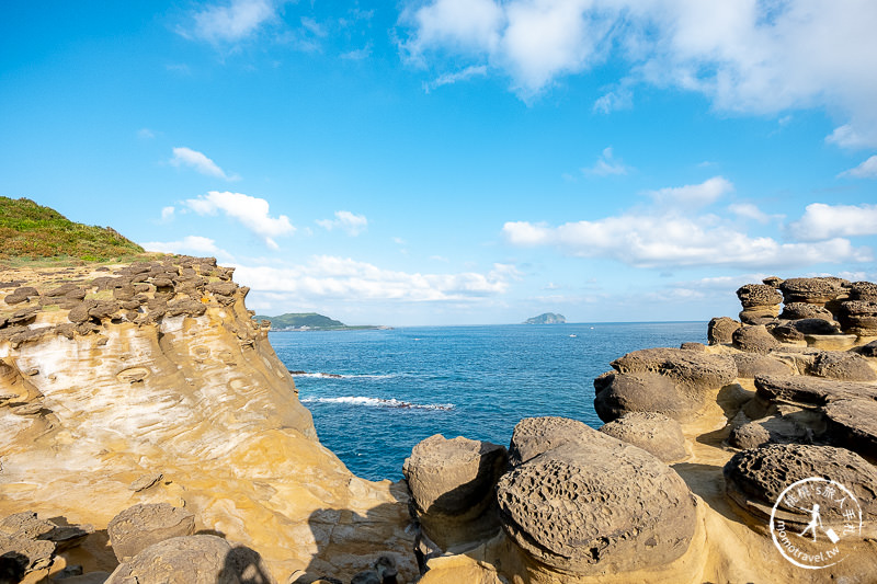 新北瑞芳景點》深澳岬角 象鼻岩│佇立在海上的岩石巨象