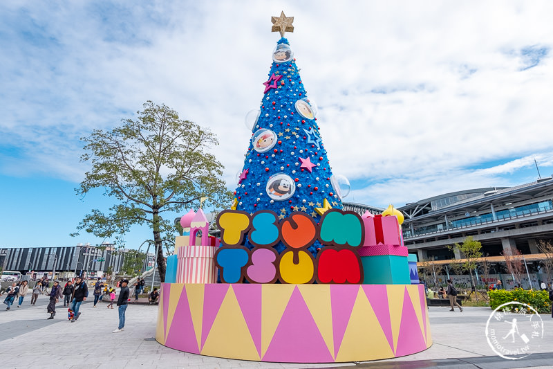 2019聖誕節》台中耶誕夢想世界│迪士尼TsumTsum聖誕樹水岸登場