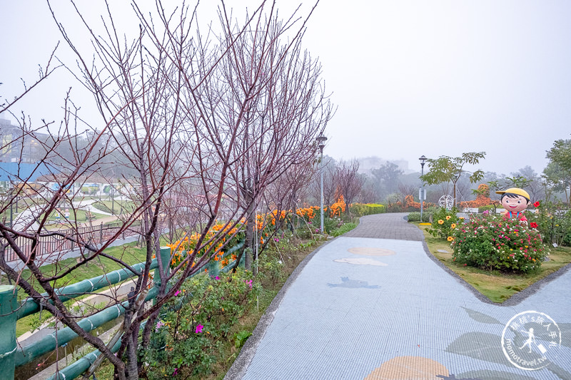 台北景點》炮仗花隧道×3D彩繪地景│鶯歌永吉公園賞花海
