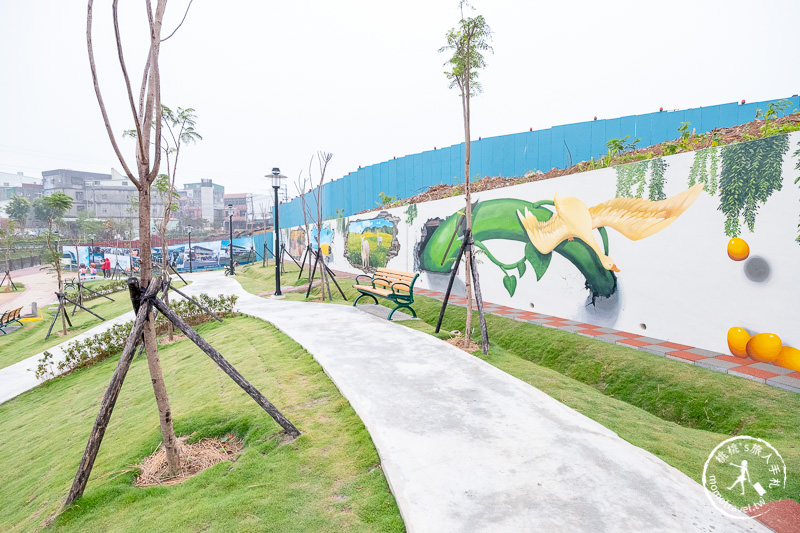 台北景點》炮仗花隧道×3D彩繪地景│鶯歌永吉公園賞花海