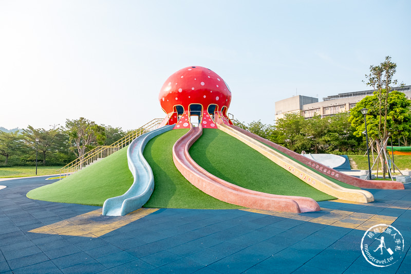 苗栗景點》貓裏喵親子公園│大章魚溜滑梯+野餐+沙坑+共融式遊具