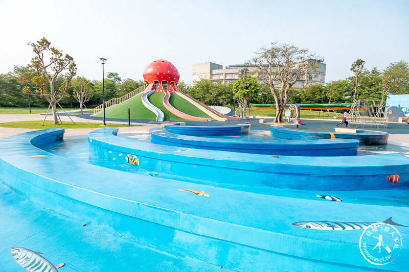 苗栗景點》貓裏喵親子公園│大章魚溜滑梯+野餐+沙坑+共融式遊具