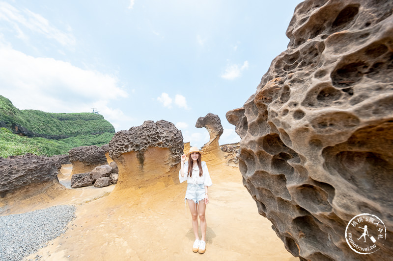 台北景點》野柳地質公園│女王頭即將消失! 俏皮公主接班?