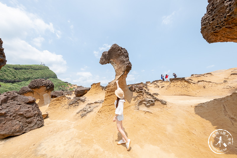 台北景點》野柳地質公園│女王頭即將消失! 俏皮公主接班?