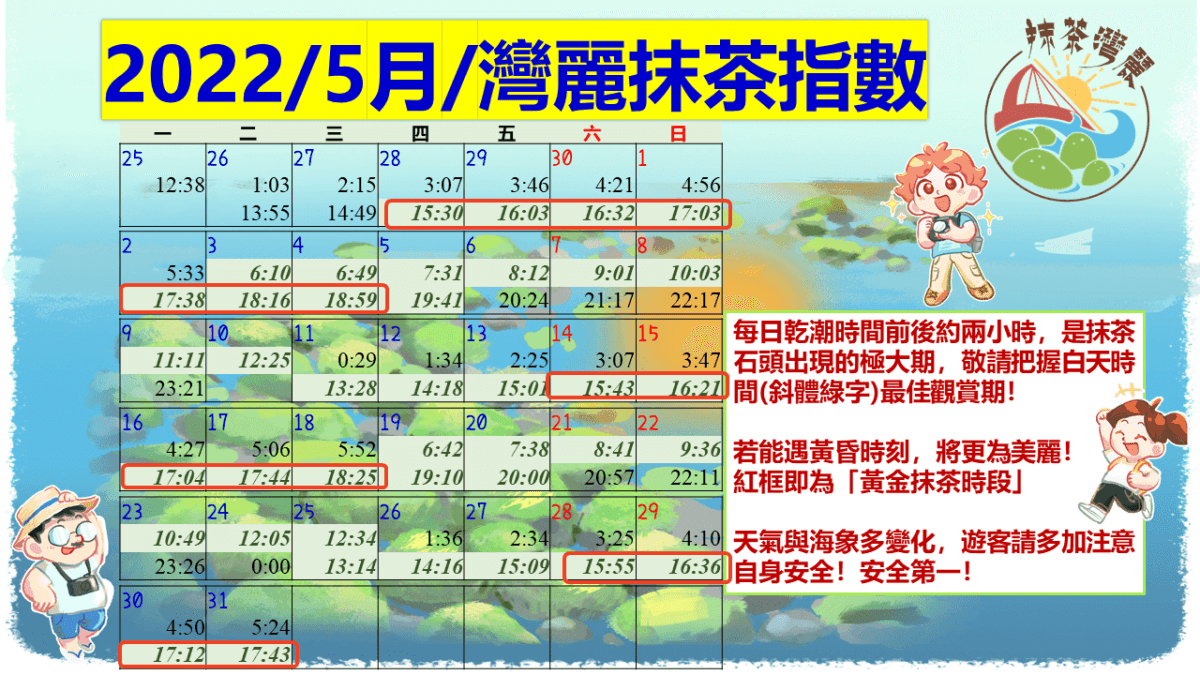 苗栗苑裡|抹茶海岸期間限定，錯過再等一年|鎖定「灣麗抹茶指數」掌握最佳觀賞時間!!!