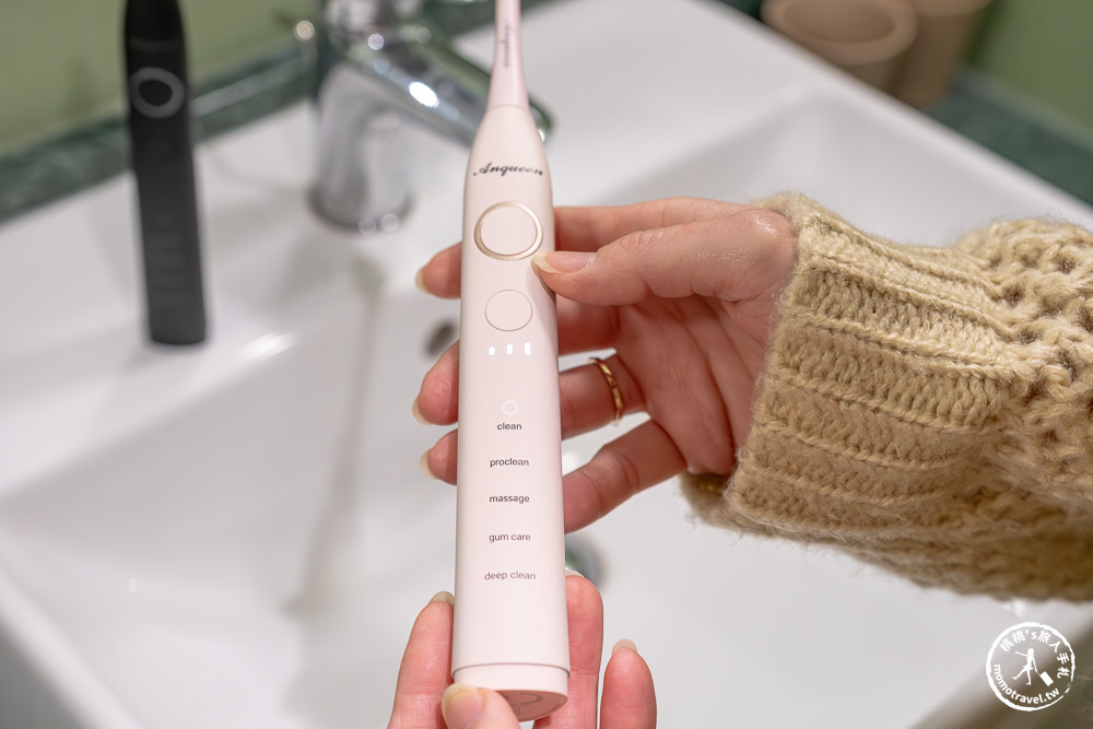 Anqueen安晴臻至潔白智能音波電動牙刷AQ-B101|用過回不去!深層清潔.軟毛舒適刷頭.潔牙推薦！