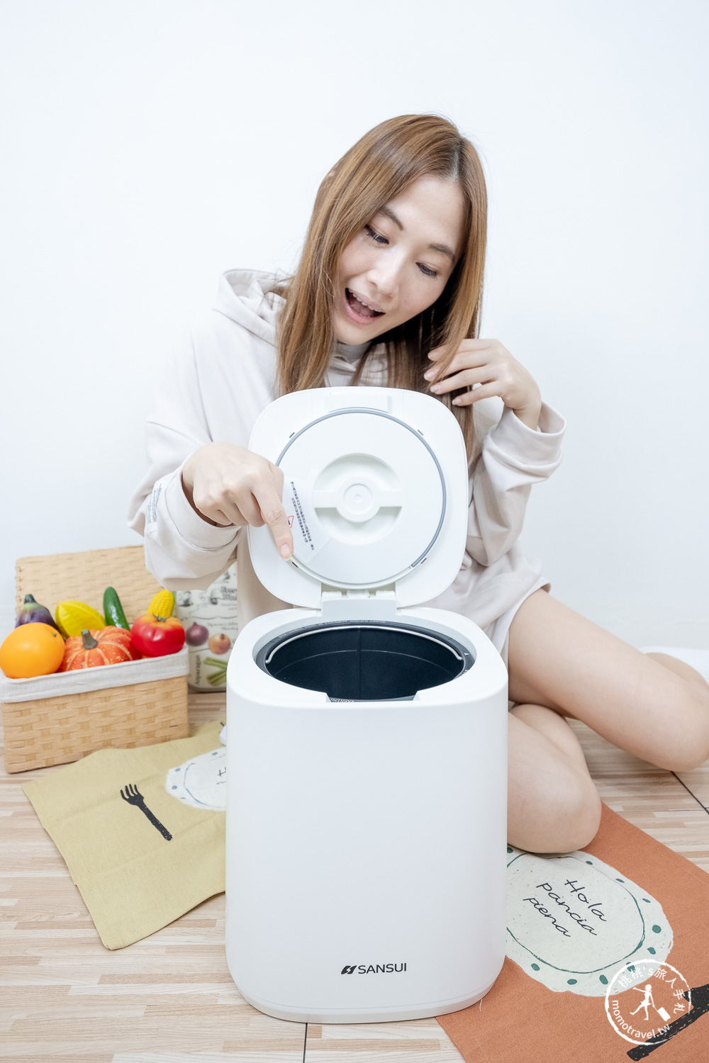 SANSUI山水．WIFI智能熱烘除臭3L廚餘機．我把廚餘變不見了！家用廚餘機推薦