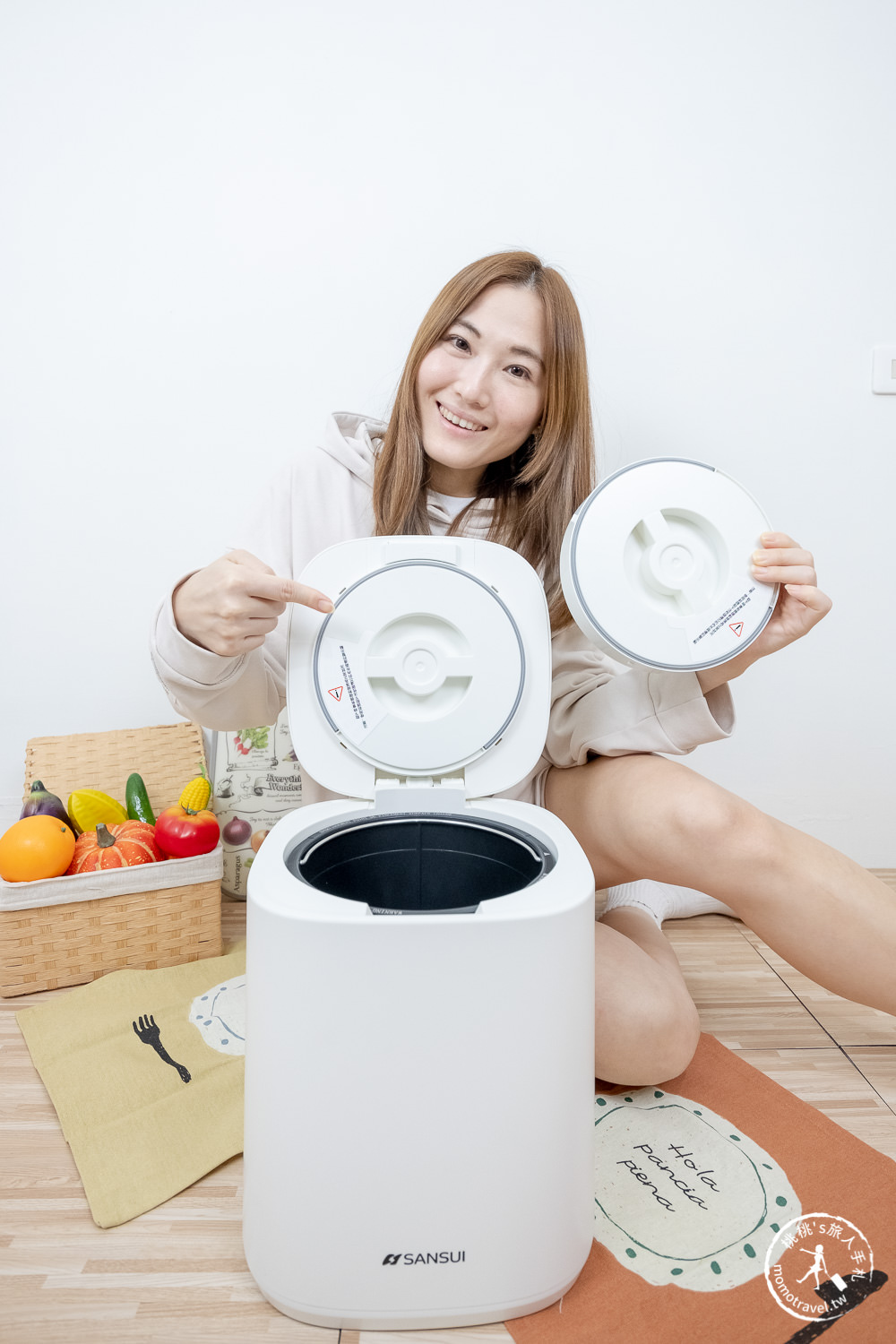 SANSUI山水．WIFI智能熱烘除臭3L廚餘機．我把廚餘變不見了！家用廚餘機推薦