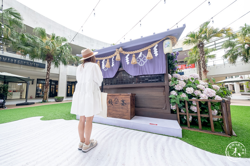 林口三井OUTLET 繡球花物語|2022最新活動造景-漫旅春日花境 一秒飛日本