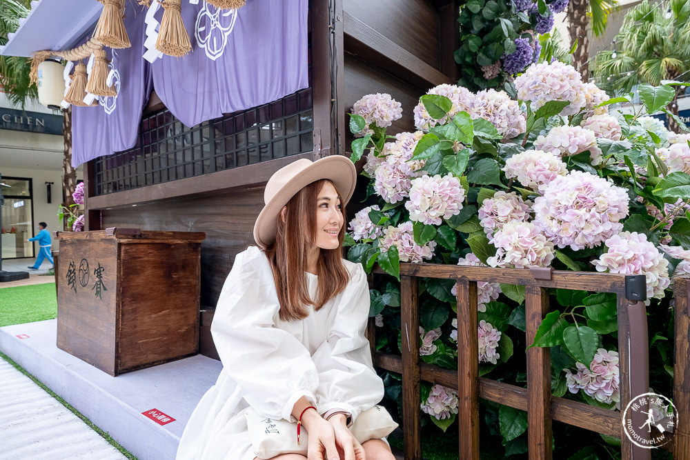 林口三井OUTLET 繡球花物語|2022最新活動造景-漫旅春日花境 一秒飛日本