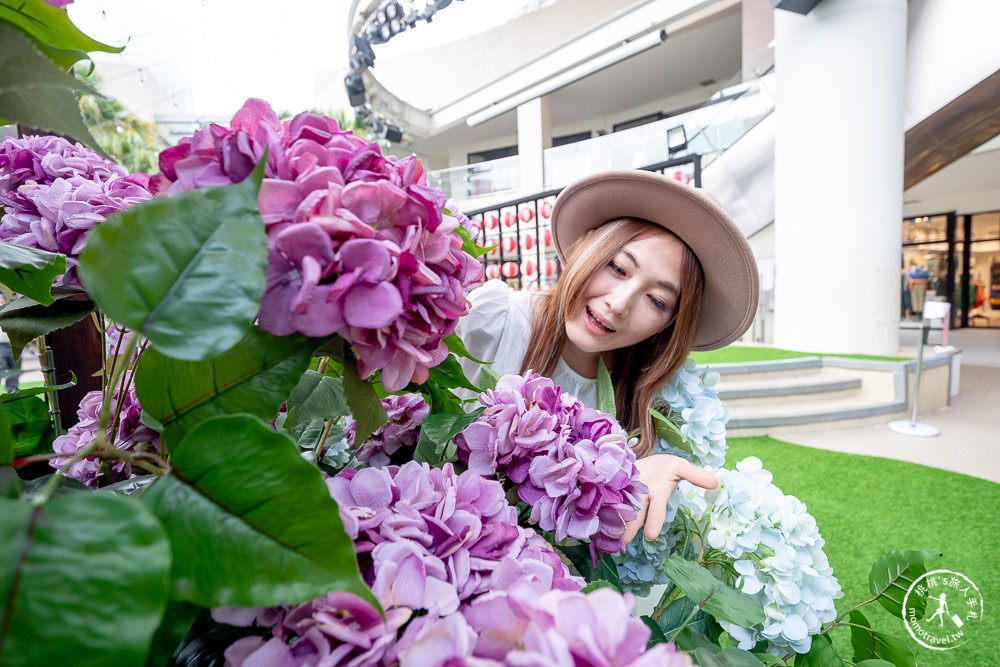 林口三井OUTLET 繡球花物語|2022最新活動造景-漫旅春日花境 一秒飛日本