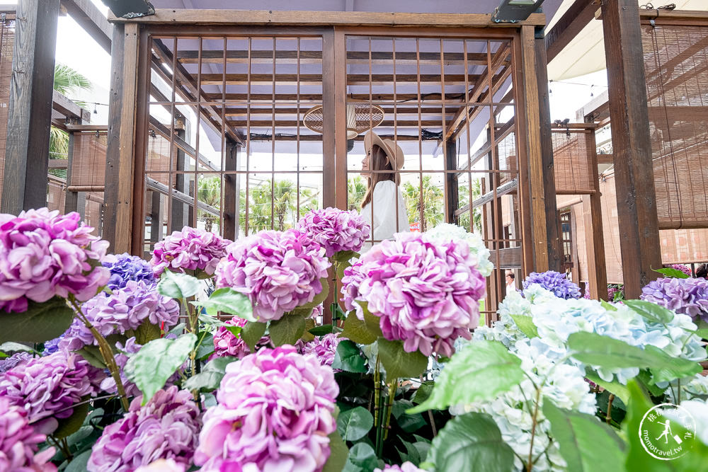 林口三井OUTLET 繡球花物語|2022最新活動造景-漫旅春日花境 一秒飛日本