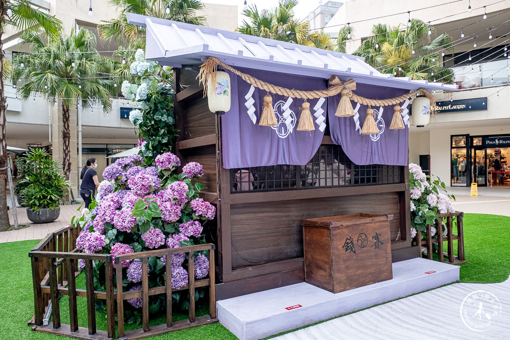 林口三井OUTLET 繡球花物語|2022最新活動造景-漫旅春日花境 一秒飛日本