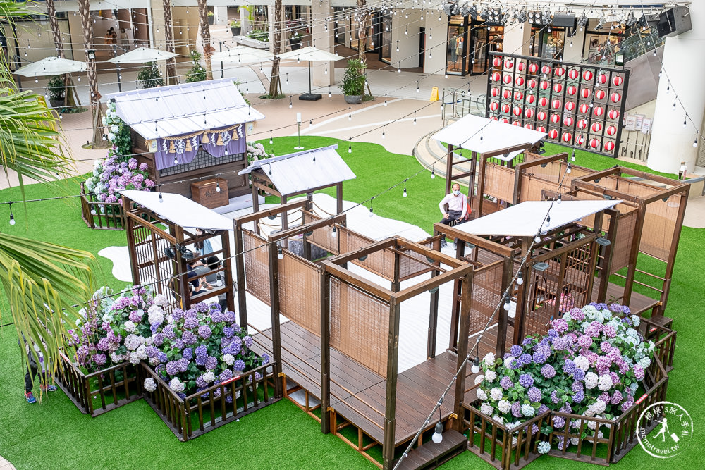 林口三井OUTLET 繡球花物語|2022最新活動造景-漫旅春日花境 一秒飛日本