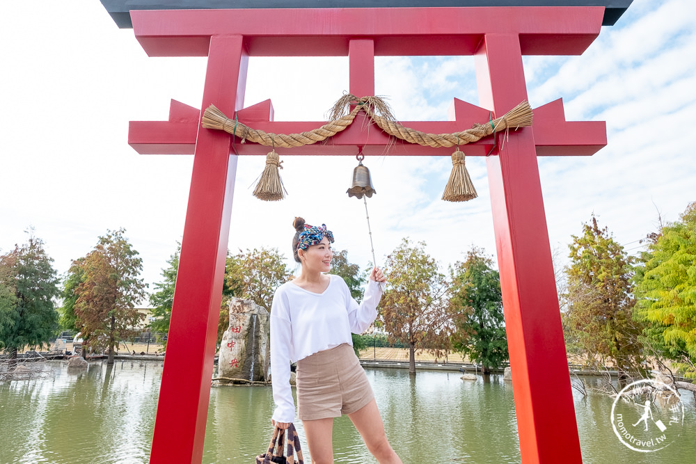 彰化田中美食》田中央豚將拉麵│庭園鳥居、湖畔落羽松 感受一秒到日本