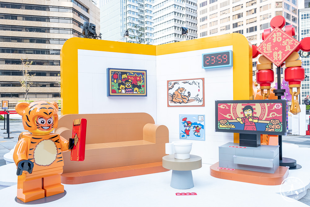 LEGO樂高虎年新春免費玩「福虎雲中城」降臨台北統一時代百貨夢廣場