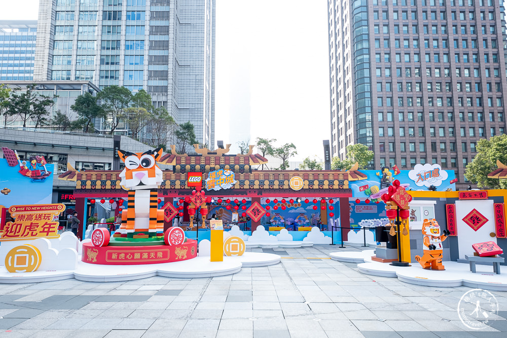 LEGO樂高虎年新春免費玩「福虎雲中城」降臨台北統一時代百貨夢廣場