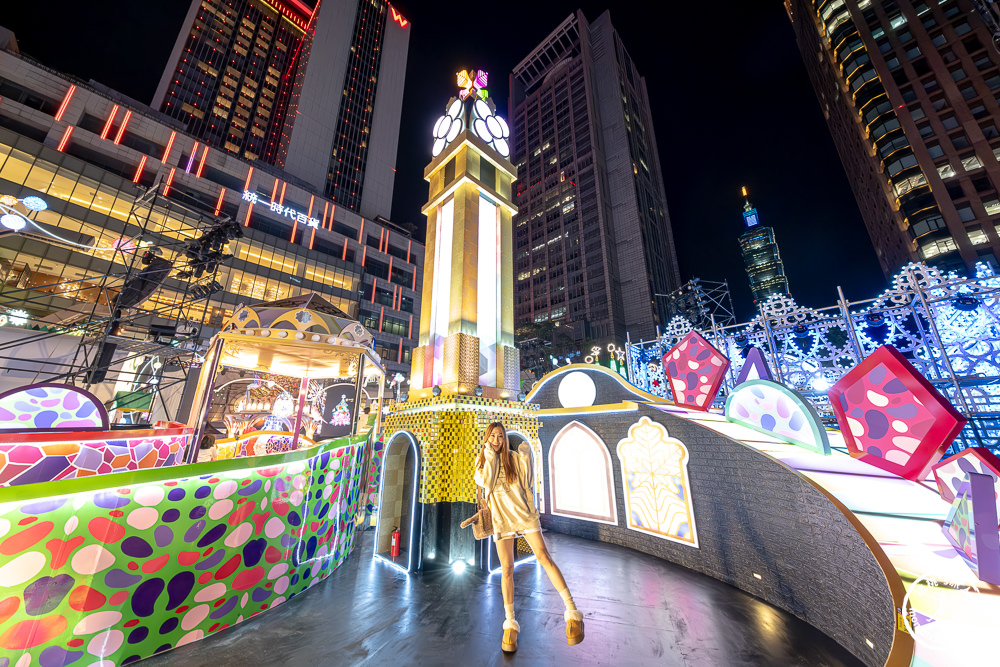 2023聖誕節活動|統一時代百貨台北店-愛Sharing巴賽隆納藝術燈飾