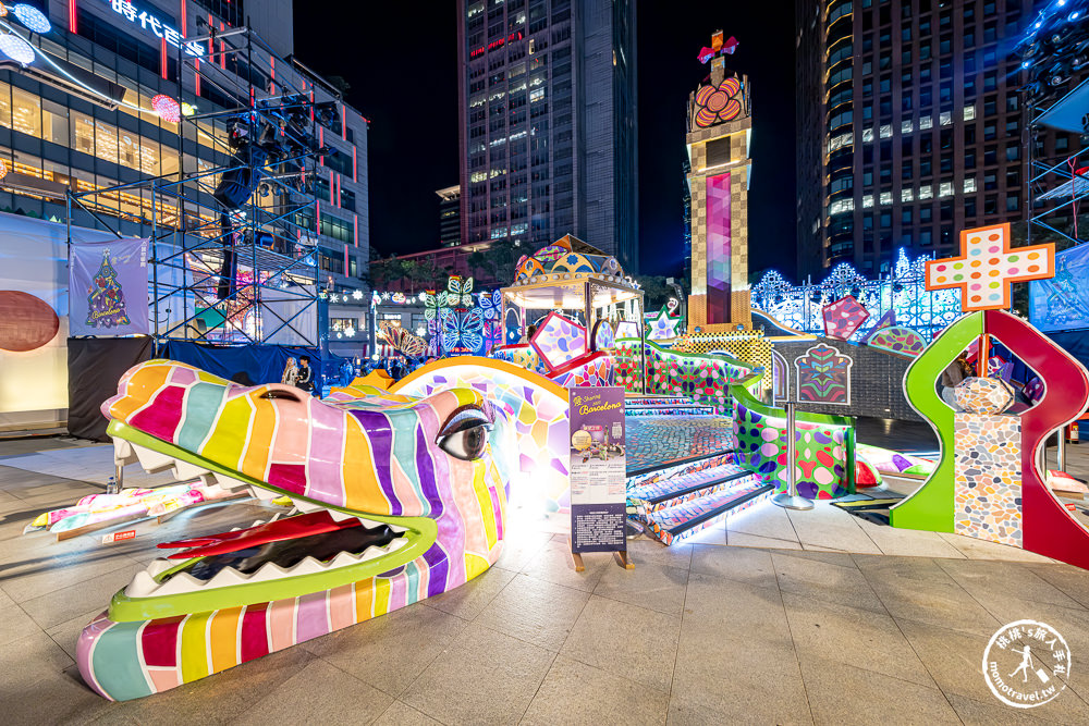 2023聖誕節活動|統一時代百貨台北店-愛Sharing巴賽隆納藝術燈飾