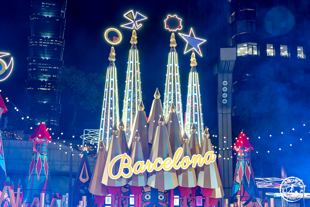 2023聖誕節活動|統一時代百貨台北店-愛Sharing巴賽隆納藝術燈飾