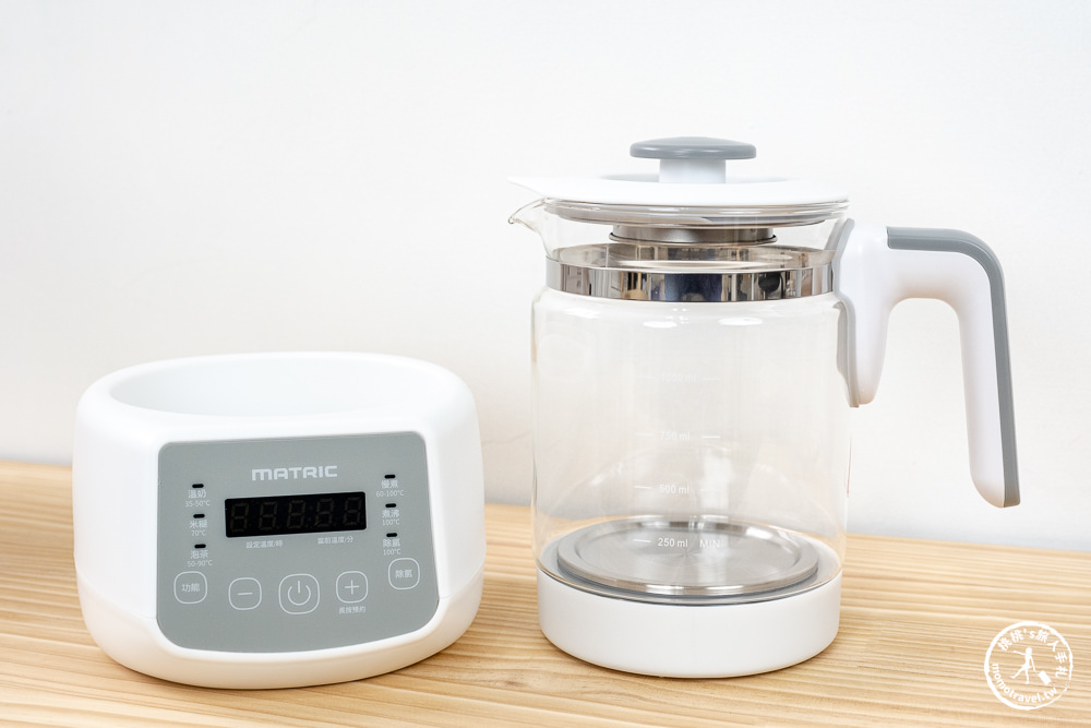 松木智能溫控玻璃養生壺MG-KT1211H|煮水、泡茶、燉盅，操作簡單一台就搞定