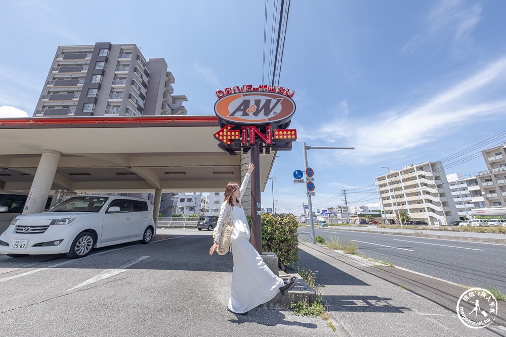 沖繩美食推薦|A&W漢堡美浜店-美國村周邊必吃人氣速食餐廳(交通方式.完整菜單)
