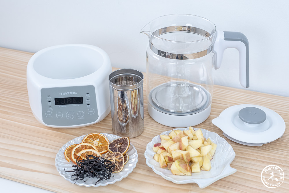 松木智能溫控玻璃養生壺MG-KT1211H|煮水、泡茶、燉盅，操作簡單一台就搞定