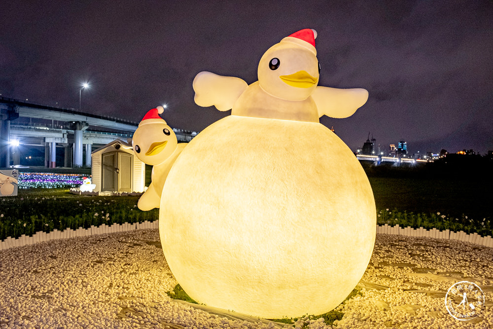 2021三重鴨鴨公園地景藝術展│聖誕燈飾星空祈願暖心過冬