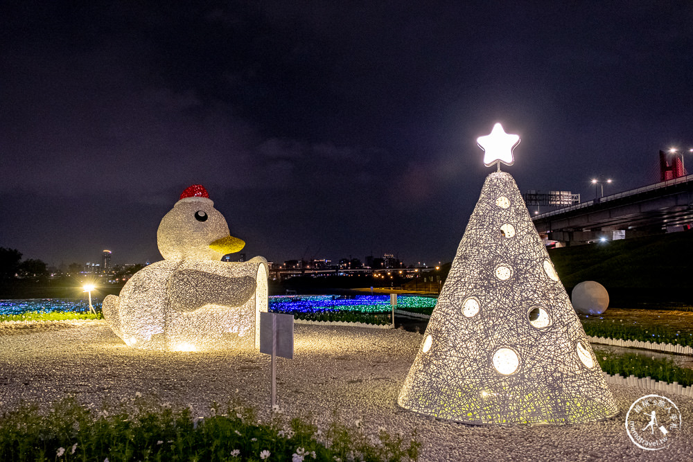 2021三重鴨鴨公園地景藝術展│聖誕燈飾星空祈願暖心過冬