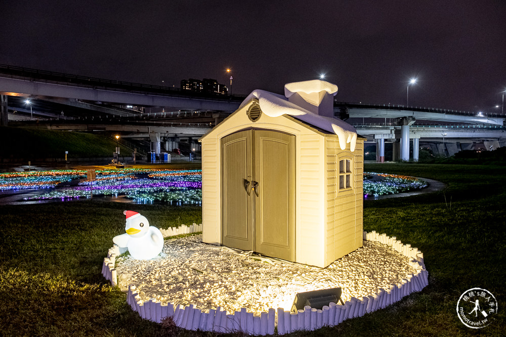 2021三重鴨鴨公園地景藝術展│聖誕燈飾星空祈願暖心過冬