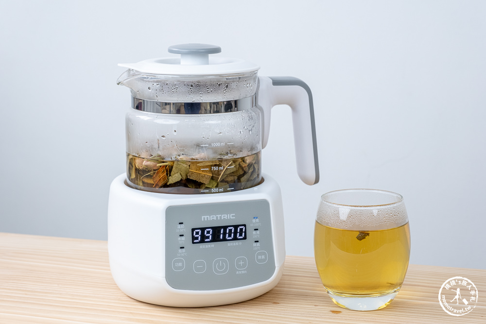松木智能溫控玻璃養生壺MG-KT1211H|煮水、泡茶、燉盅，操作簡單一台就搞定