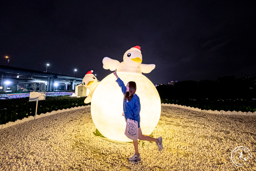 2021三重鴨鴨公園地景藝術展│聖誕燈飾星空祈願暖心過冬