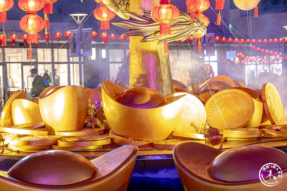 新年走春景點|華泰名品城-華泰唐人街|一期二期龍年大吉裝置藝術打卡推薦