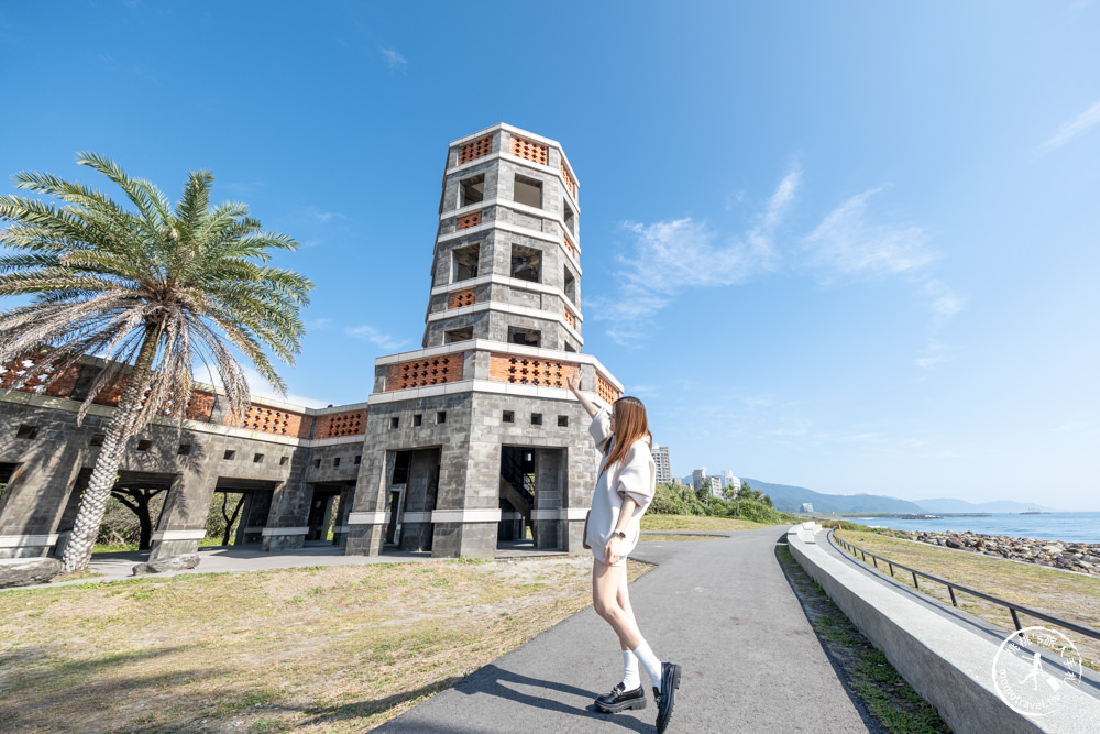 宜蘭頭城景點|頭城濱海森林公園(免門票)|八角樓瞭望台.全新露營區.咖啡廳.一覽龜山島海景|開放時間.交通停車介紹