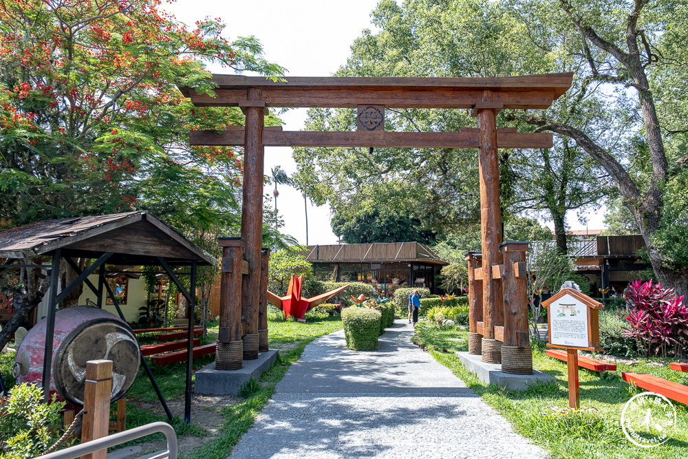 南投埔里景點|鳥居喫茶食堂-巨型鳥居.紙鶴.庭園風鈴祭|日式甜點下午茶餐廳推薦