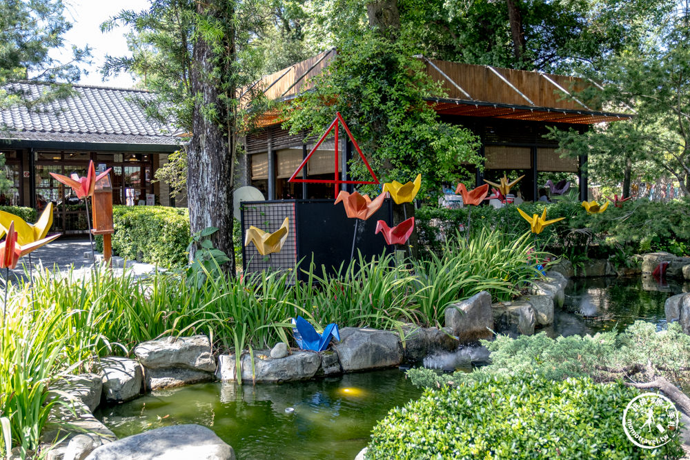 南投埔里景點|鳥居喫茶食堂-巨型鳥居.紙鶴.庭園風鈴祭|日式甜點下午茶餐廳推薦