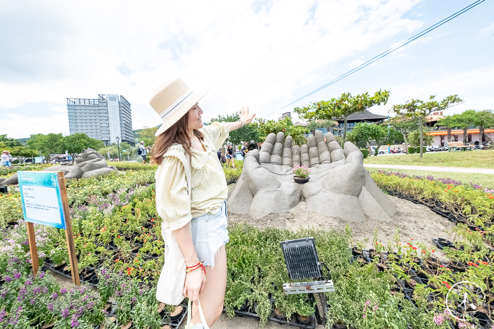 2022八里城市沙雕展|花海景觀+夜間光雕 八里左岸公園 日夜都好玩!