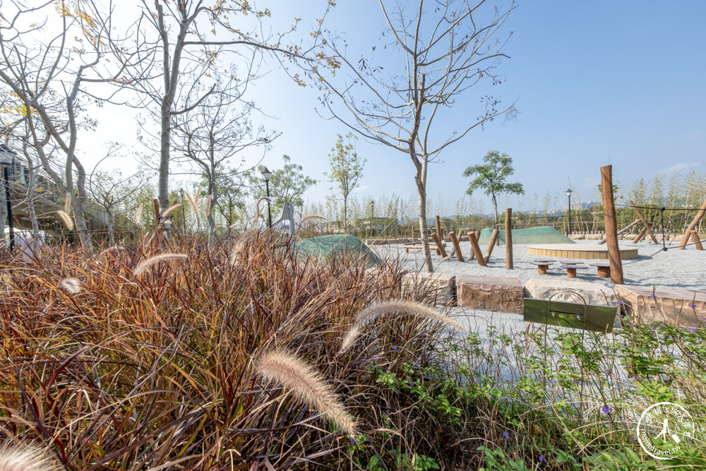 新竹芎林景點|芎林公四水霧自然遊戲場|竹林特色親子公園共融遊戲場推薦