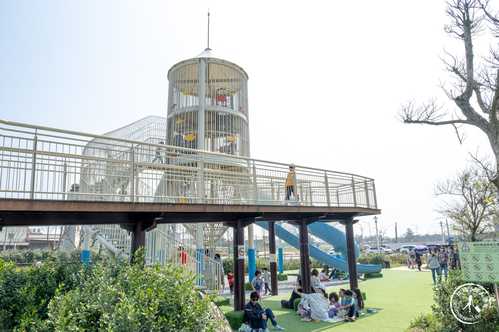 桃園觀音景點|水之丘主題公園 飼料桶溜滑梯|3層樓滑水道等級的刺激遊戲場|特色親子公園推薦